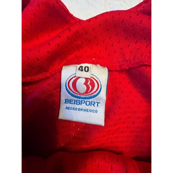 Piratas Jersey Men's 40 Beisport Brand Made in Mexico Red 10 on Back - Picture 7 of 9